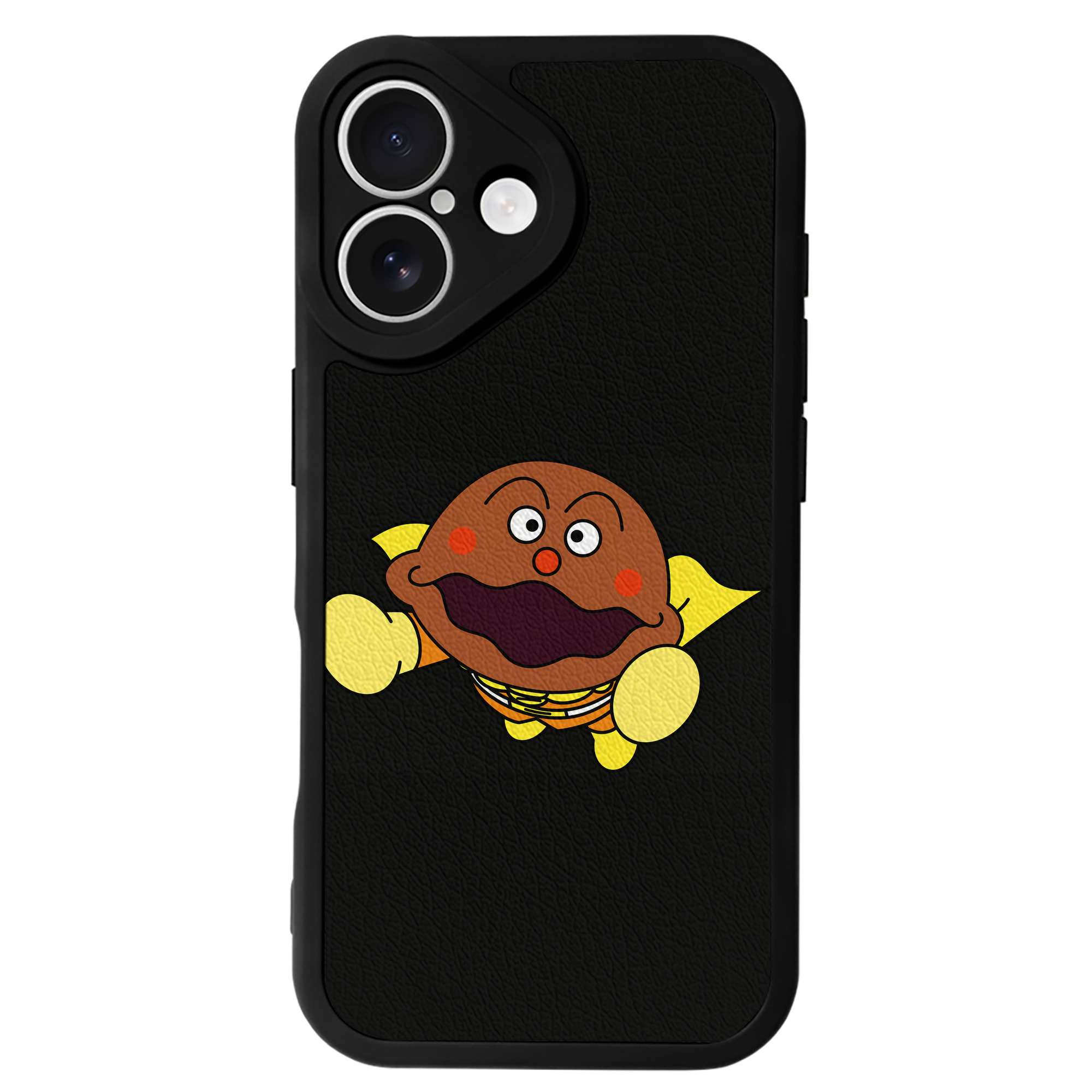 （画像用） アンパンマン Anpanman 【iPhone 16シリーズ対応】シリコンスマホケース（レザー調） 材質：シリコン